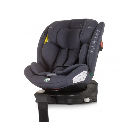 Chipolino Tourino Κάθισμα Αυτοκινήτου i-Size 40-150CM ISOfix Granite