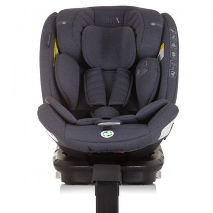 Chipolino Tourino i-Size 40-150CM ISOfix Granite