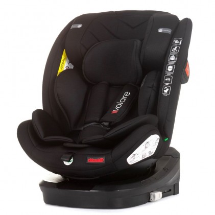 Chipolino Volare Κάθισμα Αυτοκινήτου i-Size 40-150cm ISOfix 360° Obsidian