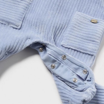 mayoral velour pyjamas for baby boy blue