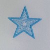 Σελτεδάκι Αστέρι 60x80 Λευκό Σιέλ_2
