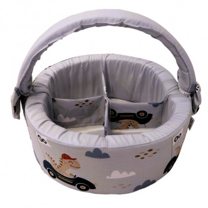 Baby Cosmetics Baskets grey blue stars