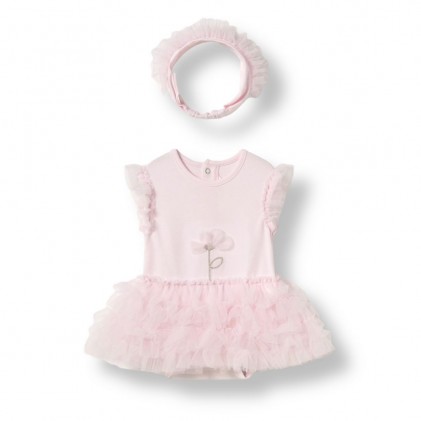 Baby Girl Jumpsuit White Pink