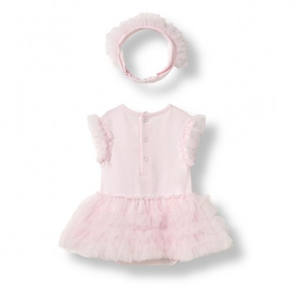 Baby Girl Jumpsuit White Pink