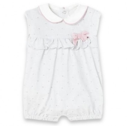 Baby bodysuit Sleeveless Pink Hearts