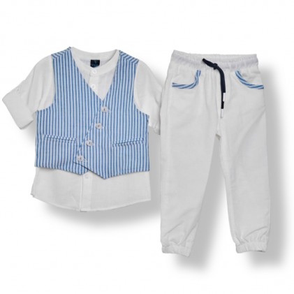 Children's set clothing Beige blue