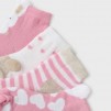 Κάλτσες βρεφικές Οργανικές Αρκουδάκια Σκούρο Ροζ_2