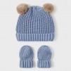 Hat and mittens set Blue bear_1