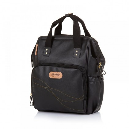 Mamabag chipolino black teather