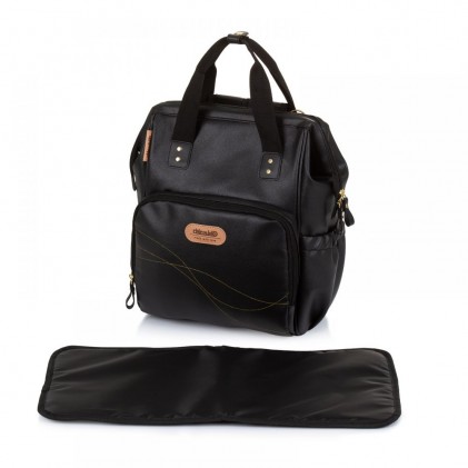 Mamabag chipolino black teather