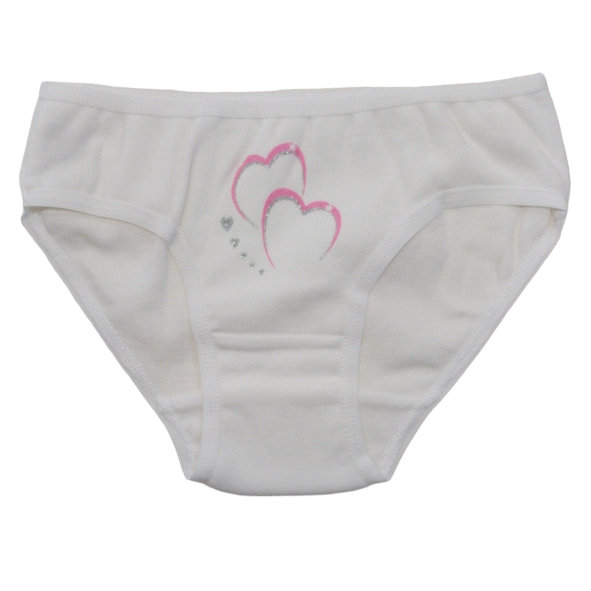 Children's Panty White Heart - Underwear & Bodysuits - online