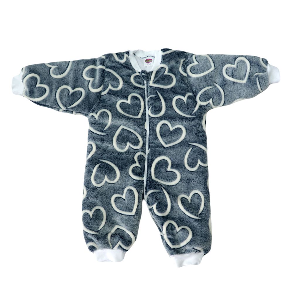 Sleeping Bag Childrens velour light grey